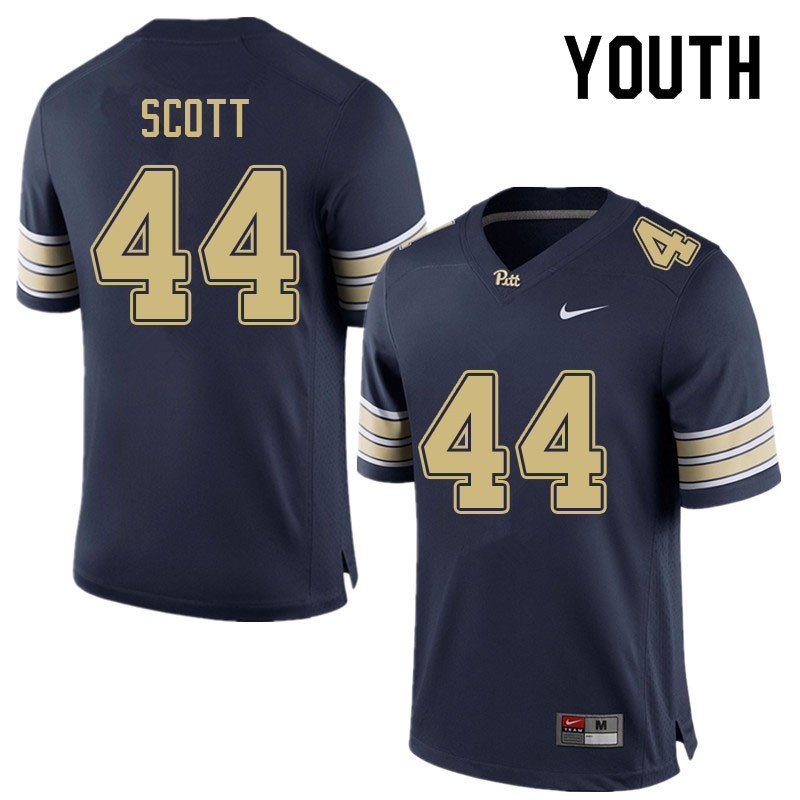 Youth #44 Jimmy Scott Pitt Panthers College Football Jerseys Sale-Navy